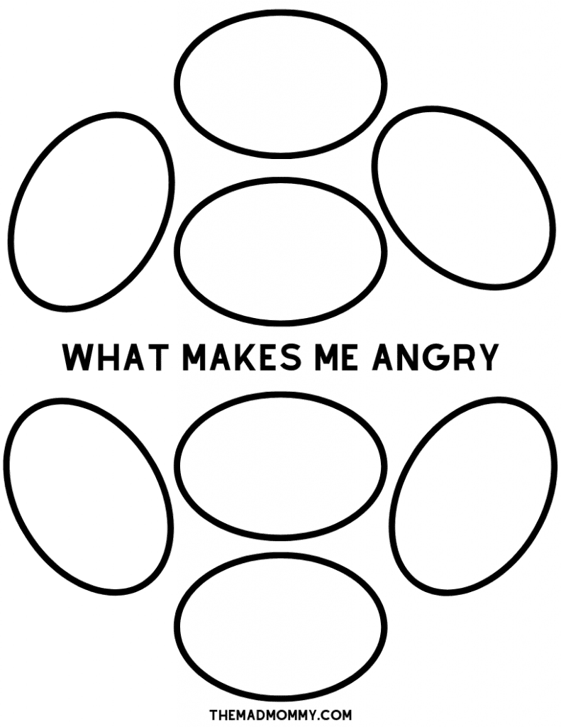 Printable Anger Workbook for Kids With Regard To Anger Management Worksheet For Teenagers