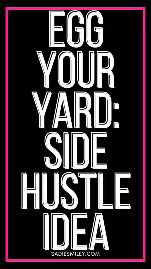 Sadie Smiley Egg Your Yard_ Side Hustle Idea
