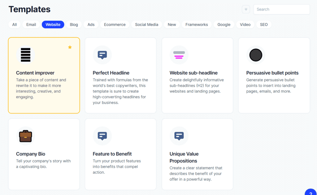 best conversion.ai templates