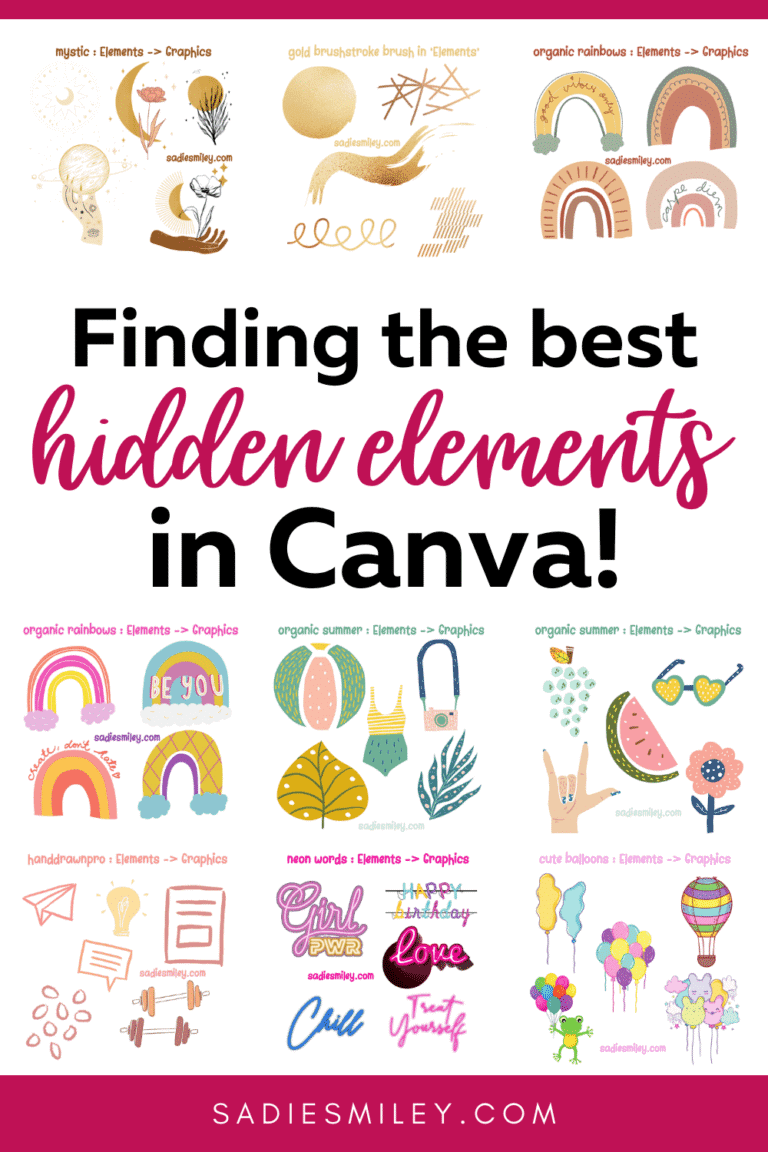 How to Find Hidden Elements in Canva | Keywords to Use