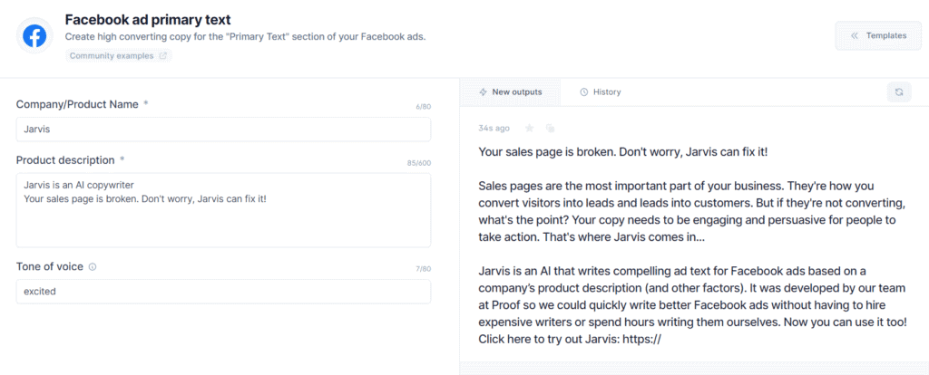 how to use jarvis for facebook ads