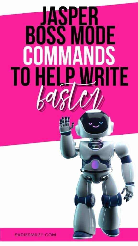 Jasper Boss Mode Commands to Help You Write Faster Pin