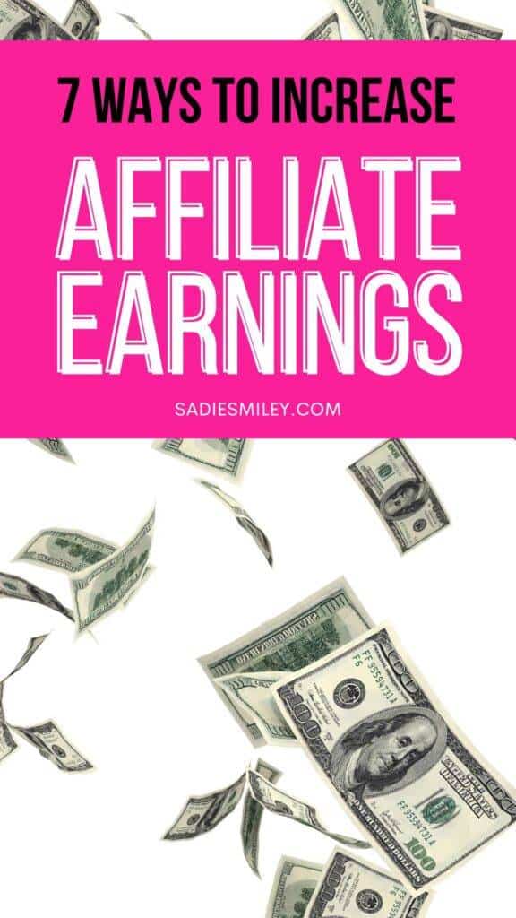 7 Ways to Increase Affiliate Earnings Pin