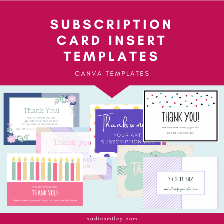 How to Make Subscription Box Inserts to Sell on Etsy