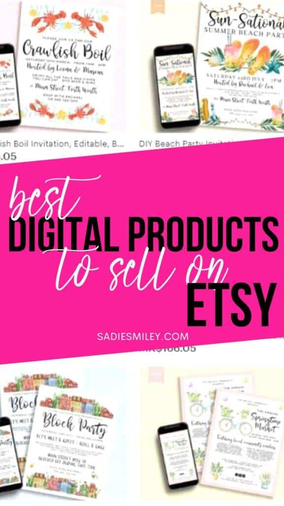 Best Digital Products to Sell on Etsy Sadie Smiley