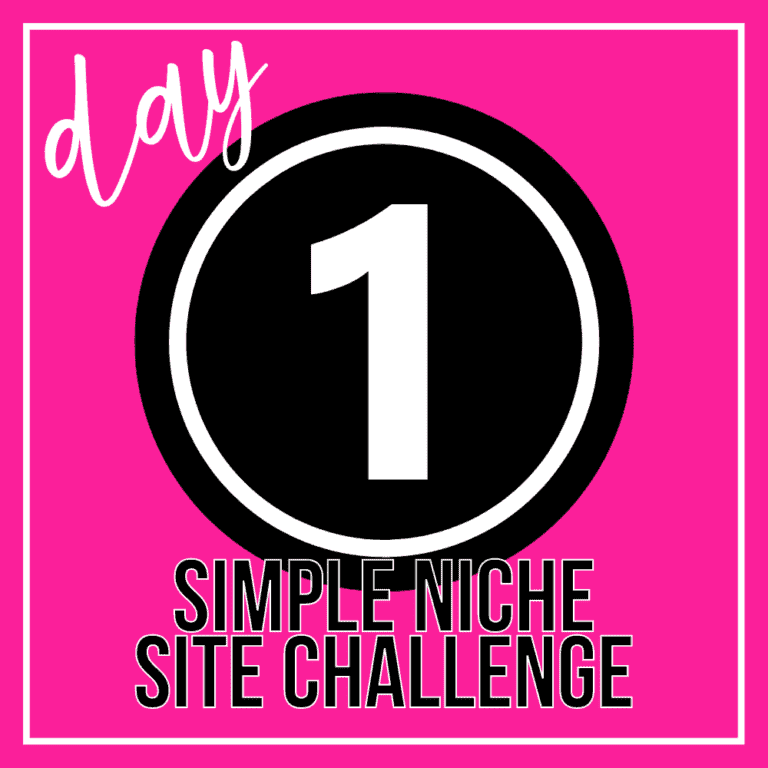 Day One: Simple Niche Site Challenge